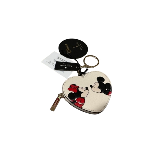 kate spade Accessories - NWT Kate Spade ♠️ x Disney Minnie & Mickey Heart 3d Coin Purse Charm Keychain